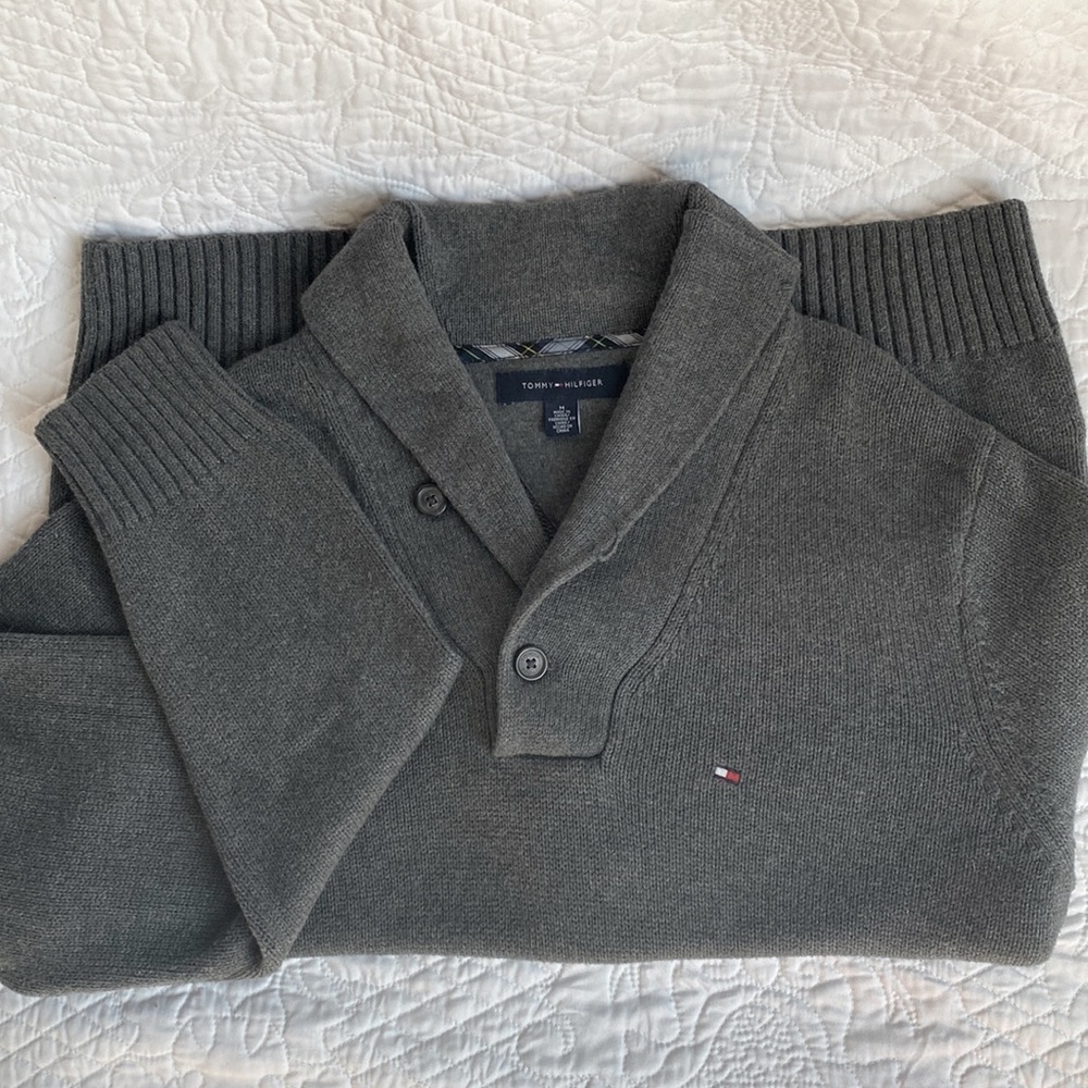 Tommy Hilfiger Shawl Collar Sweater SzM